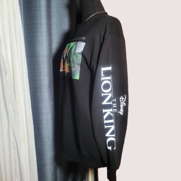 Disney's Lion King "I'm Surrounded by Idiots" Crewneck Black Sweatshirt - S/M - Picture 4 of 10